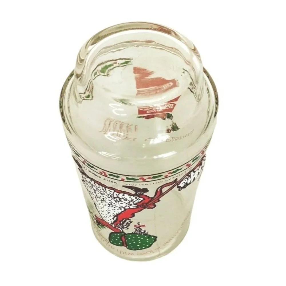 Vintage 70s Coca Cola Holly Hobbie Limited Edition Christmas Holiday Promo Glass